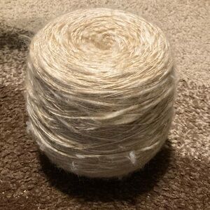 Natural Cream Yarn for Home Art Projects
